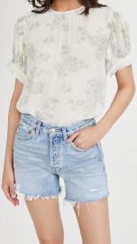 Rebecca Taylor Short Sleeve Toile Blouse at Shopbop