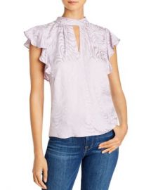 Rebecca Taylor Silk Swirled Jacquard Top Women - Bloomingdale s at Bloomingdales