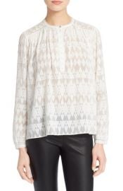 Rebecca Taylor Silk and Cotton Top at Nordstrom