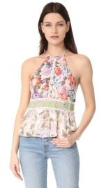 Rebecca Taylor Sleeveless Mixed Print Tank at Shopbop