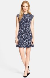 Rebecca Taylor Sleeveless Mock Neck Dress at Nordstrom