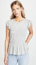 Rebecca Taylor Smocked Jersey Top at Shopbop