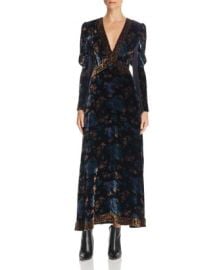 Rebecca Taylor Solstice Floral-Velvet Maxi Dress Bloomingdale39s at Bloomingdales