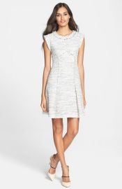 Rebecca Taylor Tweed A-Line Dress at Nordstrom