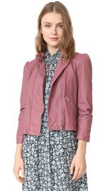 Rebecca Taylor Washed Leather Moto Jacket at Shopbop