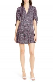 Rebecca Taylor Wild Rose Print Minidress   Nordstrom at Nordstrom