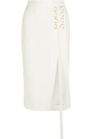 Rebecca Vallance   Billie lace-up crepe skirt at Net A Porter