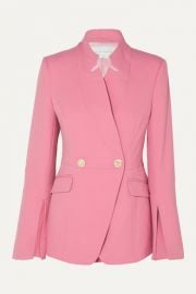 Rebecca Vallance - Sienna double-breasted crepe blazer at Net A Porter