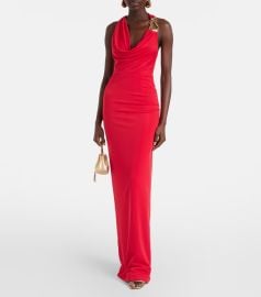 Rebecca Vallance Carmine Halter Maxi Dress at Mytheresa