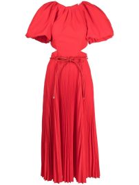 Rebecca Vallance Magdalena puff-sleeve Midi Dress - at Farfetch