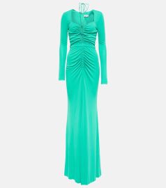 Rebecca Vallance Riccardo cutout ruched jersey gown at Mytheresa