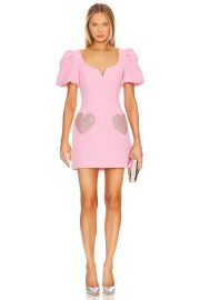 Rebecca Vallance Rochelle Puff Sleeve Mini Dress at Revolve