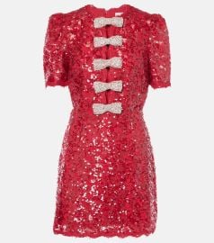 Rebecca Vallance X Nicky HIlton Leyla sequined minidress at Mytheresa