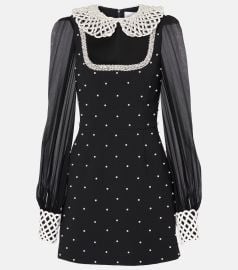 Rebecca Vallance x Nicky Hilton Alivia Embellished Mini Dress at Mytheresa