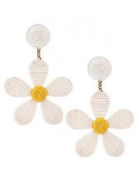 Rebecca de Ravenel - Daisy Drop Earrings at Saks Fifth Avenue