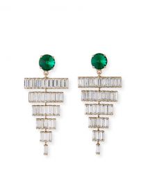 Rebekah Price Esmeredla Drop Earrings  Emerald at Neiman Marcus