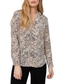 Rebel Python Silk Blouse at Saks Fifth Avenue