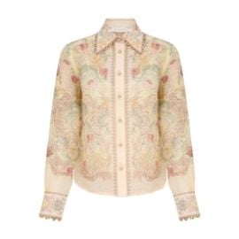 Rebellion Blouse Lemon Floral Online Zimmermann at Zimmermann