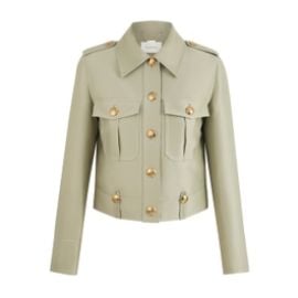 Rebellion Crop Utility Jacket Palm Online Zimmermann at Zimmermann