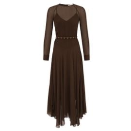 Rebellion Handkerchief Dress Truffle Online Zimmermann at Zimmermann