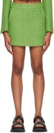 Recto Green Pocket Miniskirt at Ssense