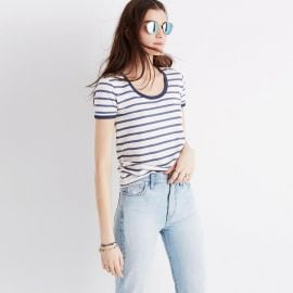 Recycled Cotton Ringer Tee Harmon Stripe at Madewell