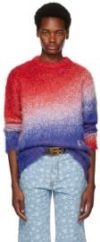 Red And Blue Gradient Sweater at ssense