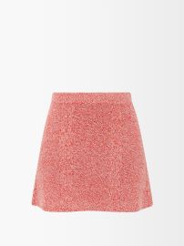 Red Cabled mlange mini skirt JoosTricot FASHION US at Matches