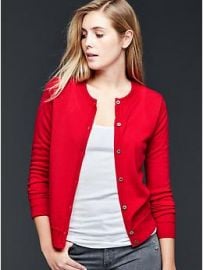 Red Cardigan at Gap