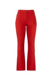 Red Cropped Flare Trousers by Derek Lam 10 Crosby Rent the Runway at Rent the Runway