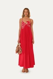 Red Fish Top Maxi Dress FARM Rio at FARM Rio