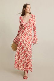 Red Floral Shellona Dress by Sister New York at Rent the Runway