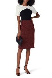 Red Jacquard Colorblock Dress by Jason Wu Collective for 60 Rent the Runway at Rent The Runway