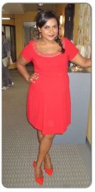 Red Maternity Dress at Salvador Perez