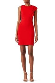 Red Ruffle Sheath by Susana Monaco for 19 Rent the Runway at Rent the Runway