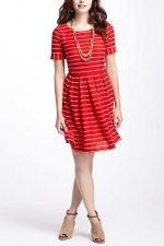 Red Scalloped Stripes dress from Anthropologie at Anthropologie