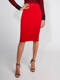 Red Sweater Skirt by Gabrielle Union at New York & Company