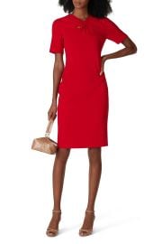 Red Twist Neck Dress by Badgley Mischka for 45 Rent the Runway at Rent the Runway