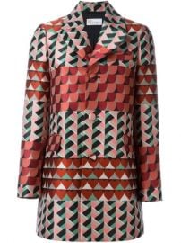 Red Valentino Geometric Print Coat - Not  233 nom at Farfetch