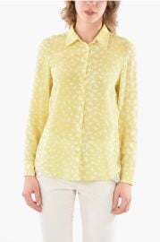 Red Valentino Long Sleeved Printed Silk Shirt women - Glamood Outlet at Glamood