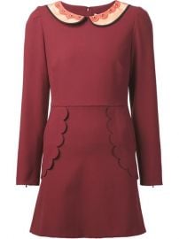 Red Valentino Scalloped Detail Dress - Tootsies at Farfetch