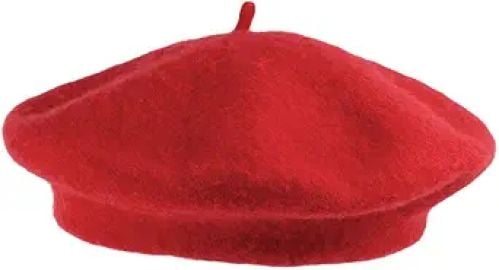 Red Wool Fashion Beret at Amazon
