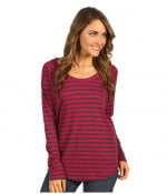 Red and grey striped longsleeve top by Splendid at Zappos