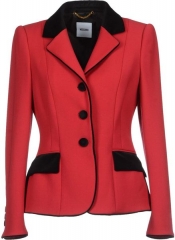 Red blazer by Moschino at Net A Porter