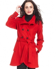 Red coat by Guess at Macys