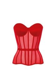 Red corset with cups at Statnaia