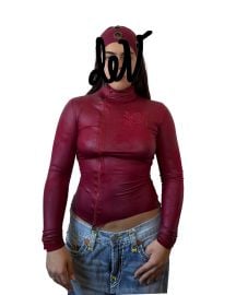 Red de V Zip Jacket Designs de V at de V
