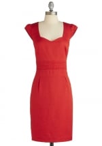 Red dress like Jess Days  at Modcloth