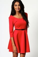 Red dress like Marys from Boohoo at Boohoo