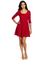 Red flared dress at Amazon